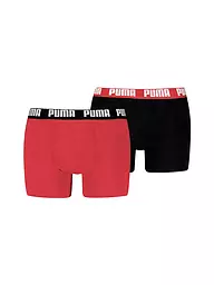 PUMA | Boxer da uomo Everyday Basic, confezione da 2 | Rosso