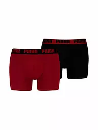 PUMA | Boxer da uomo Everyday Basic, confezione da 2 | Rosso scuro