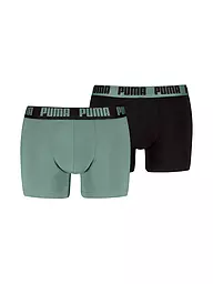 PUMA | Boxer da uomo Everyday Basic, confezione da 2 | Verde chiaro