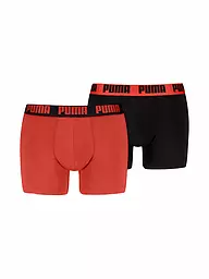 PUMA | Boxer da uomo Everyday Basic, confezione da 2 | Rosso