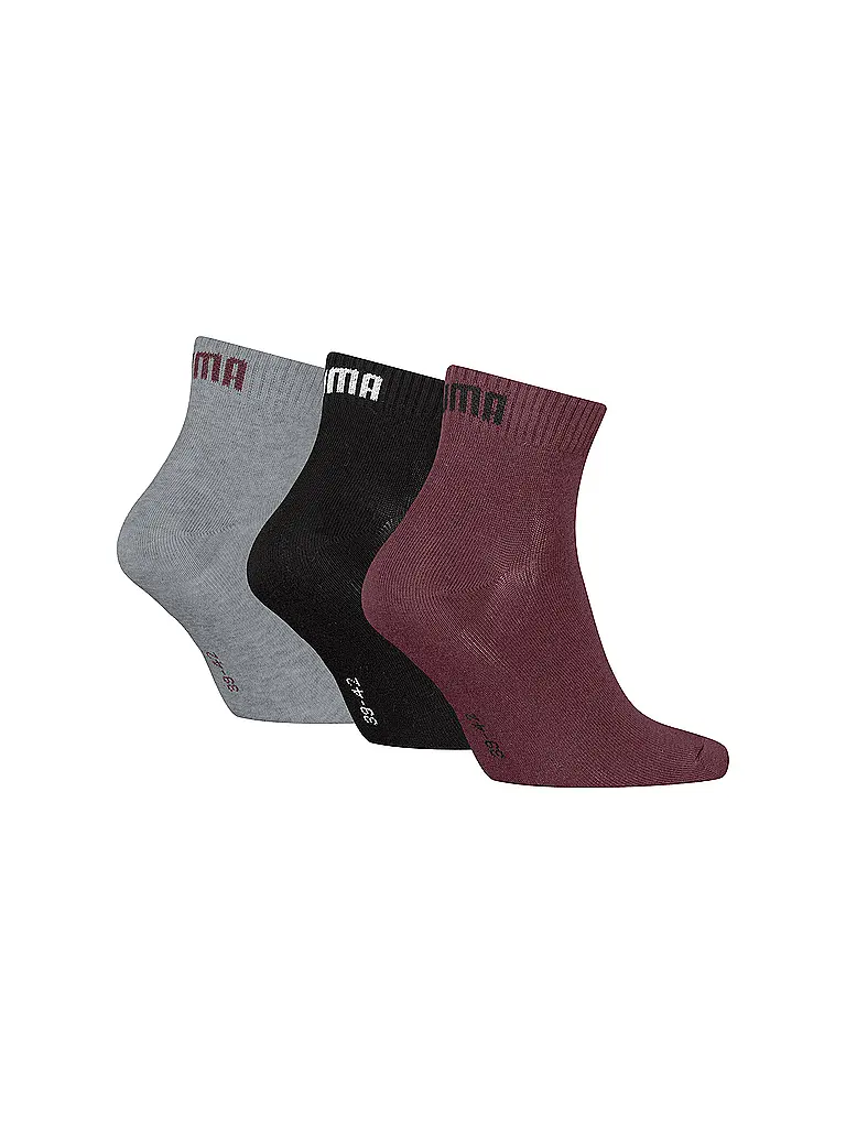 PUMA | Calzini casual Quarter Plain, confezione da 3 |