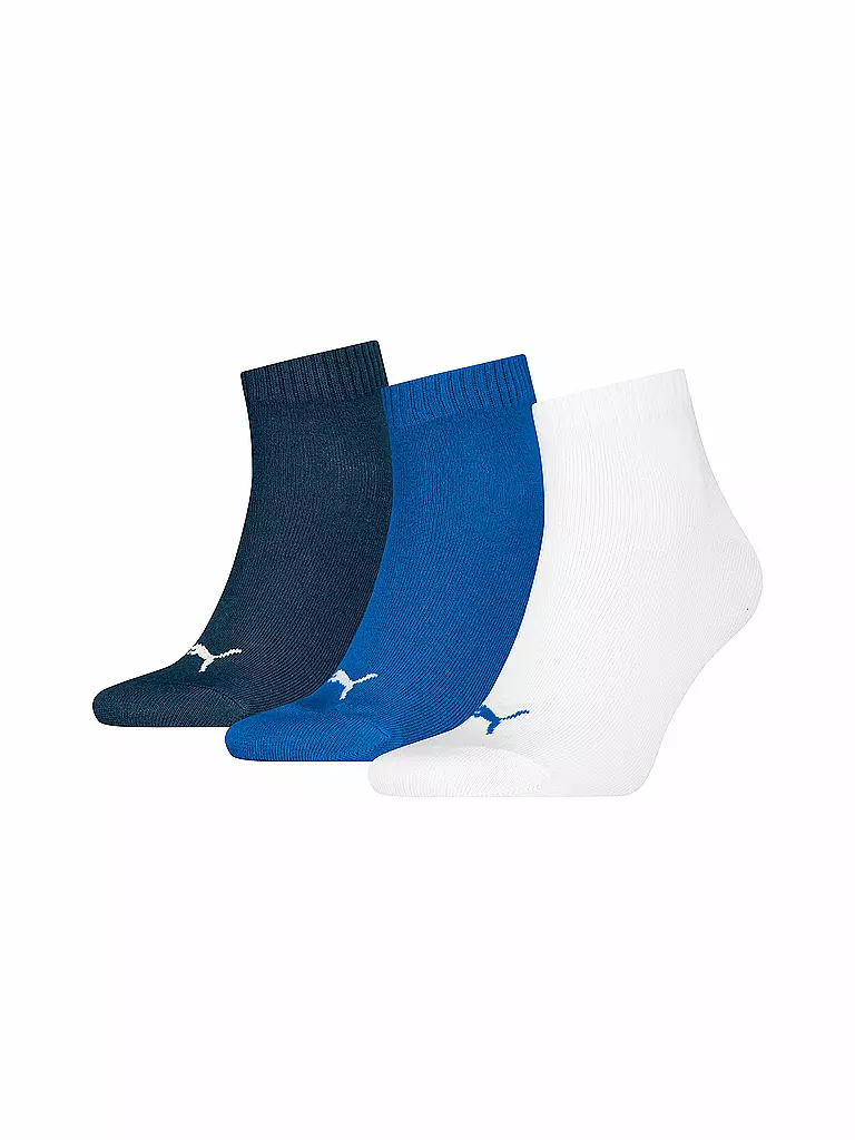 PUMA | Calzini sportivi Quarter Plain, confezione da 3 | Blu