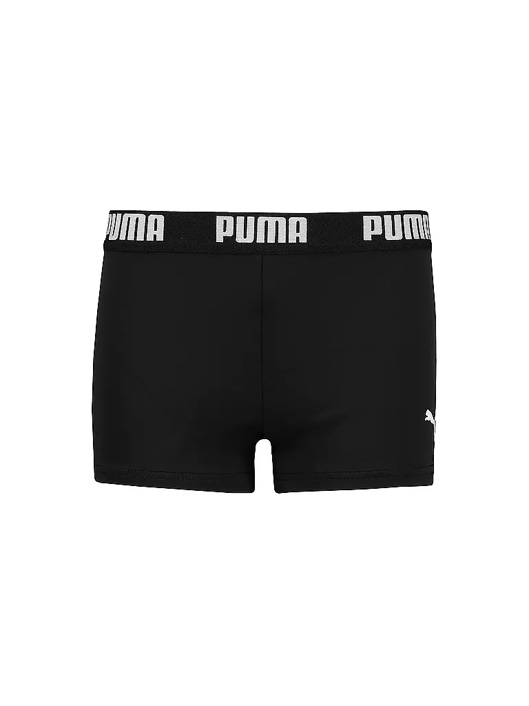PUMA | Costume da bagno a pantaloncino con logo da ragazzo | Nero