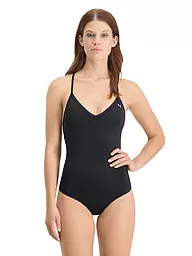 PUMA | Costume da bagno da donna con scollo a V | Nero