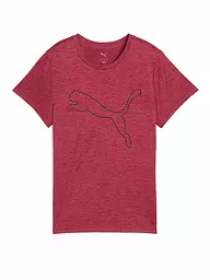 PUMA | Maglietta da allenamento da donna Essential Heather Logo | Rosso
