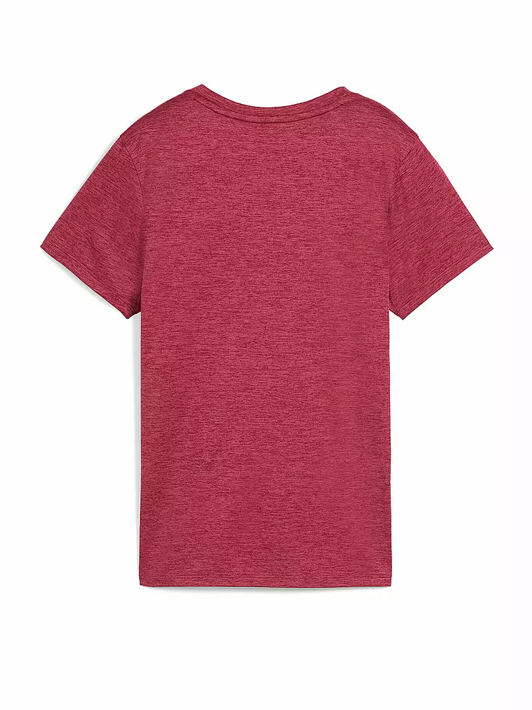 PUMA | Damen Fitnessshirt Essential Heather Logo | Rosso