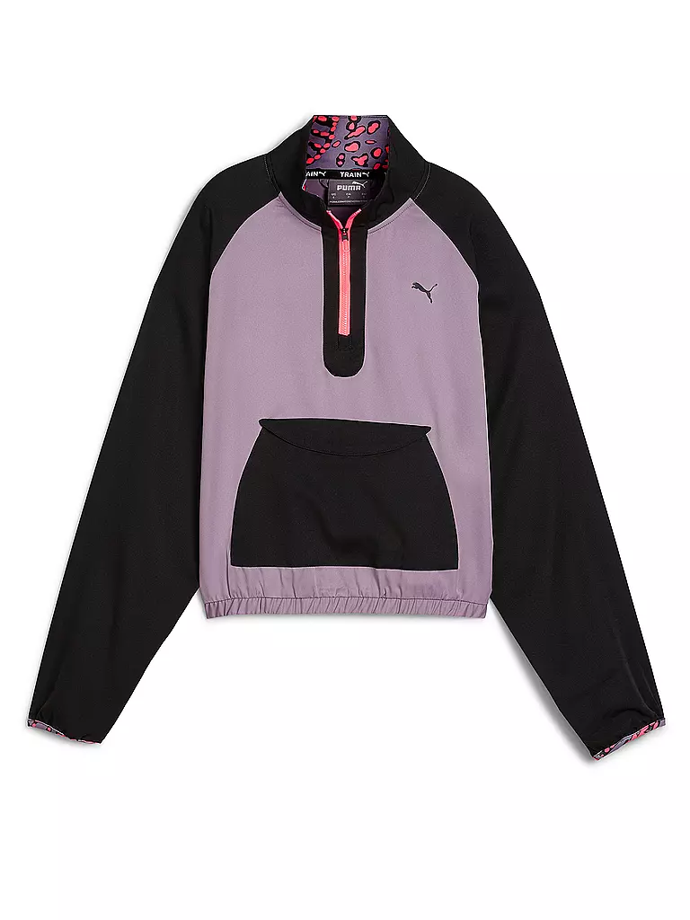 PUMA | Damen Fitnesssweater Half Zip Woven | Lilla