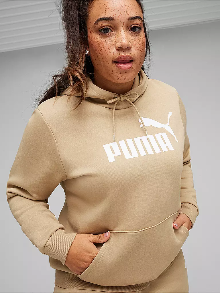 PUMA | Damen Hoodie ESS Logo | Cammello