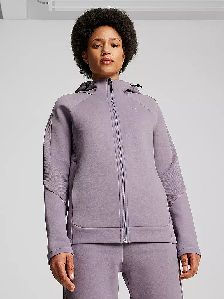 PUMA | Damen Kapuzenjacke Evostripe | Lilla