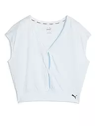 PUMA | Damen Yogashirt Studio Lite | Blu chiaro