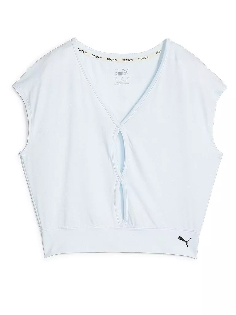 PUMA | Damen Yogashirt Studio Lite | Blu chiaro