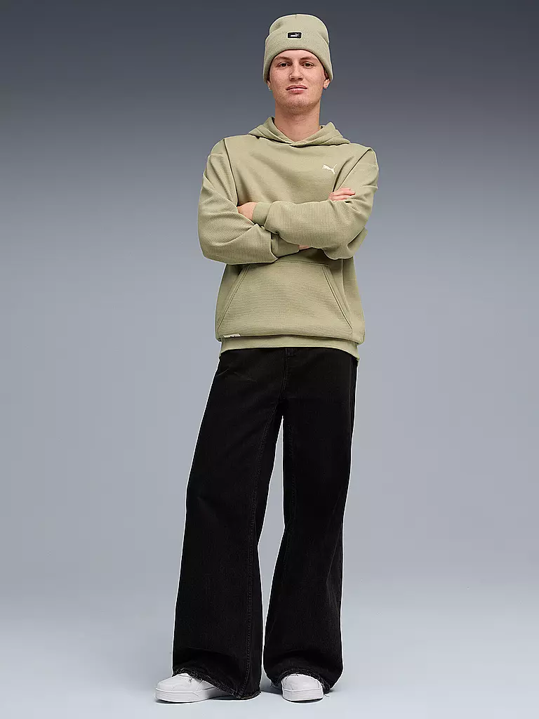 PUMA | Felpa con cappuccio da uomo CLASS Relaxed Pinnacle | Verde chiaro