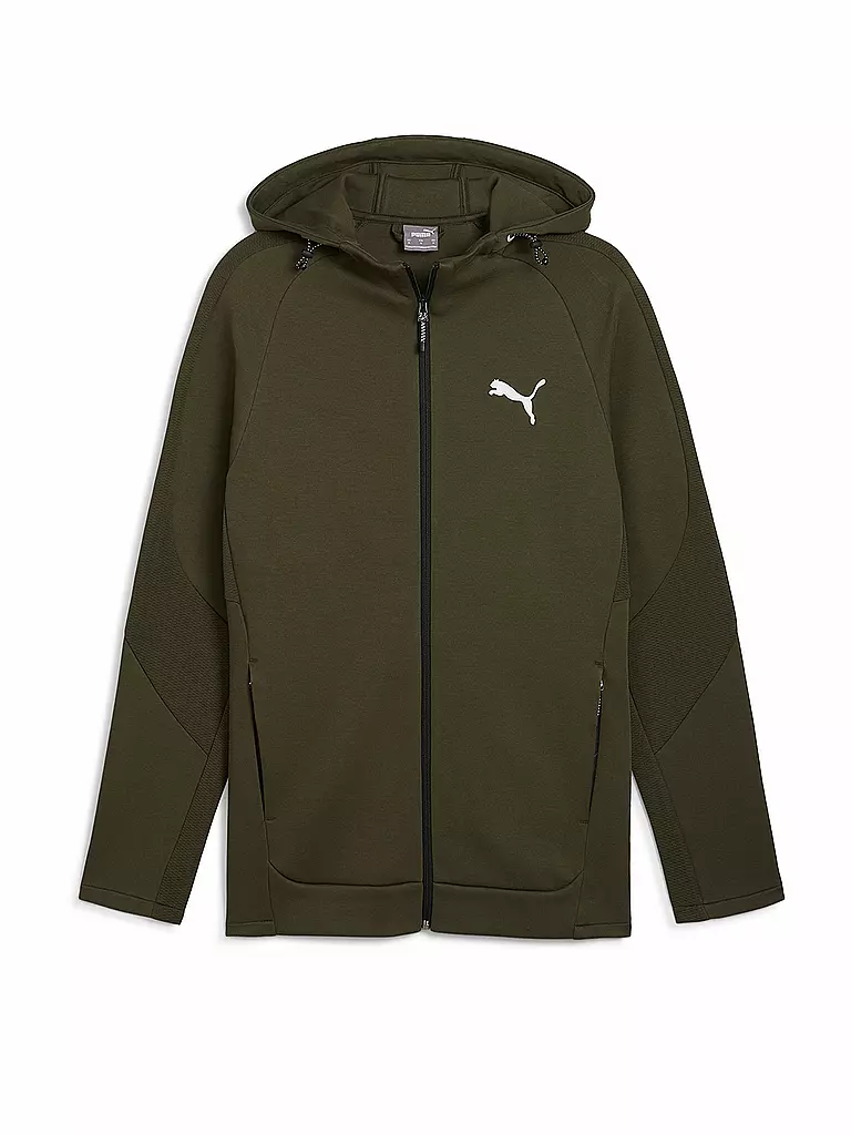 PUMA | Felpa con cappuccio da uomo Evostripe | Oliva