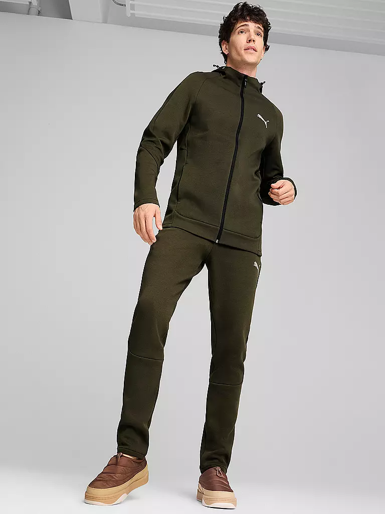 PUMA | Felpa con cappuccio da uomo Evostripe | Oliva