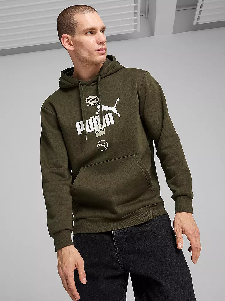 PUMA | Felpa con cappuccio da uomo Power Graphic Logo |