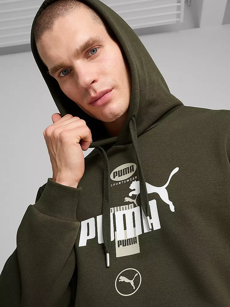 PUMA | Felpa con cappuccio da uomo Power Graphic Logo |