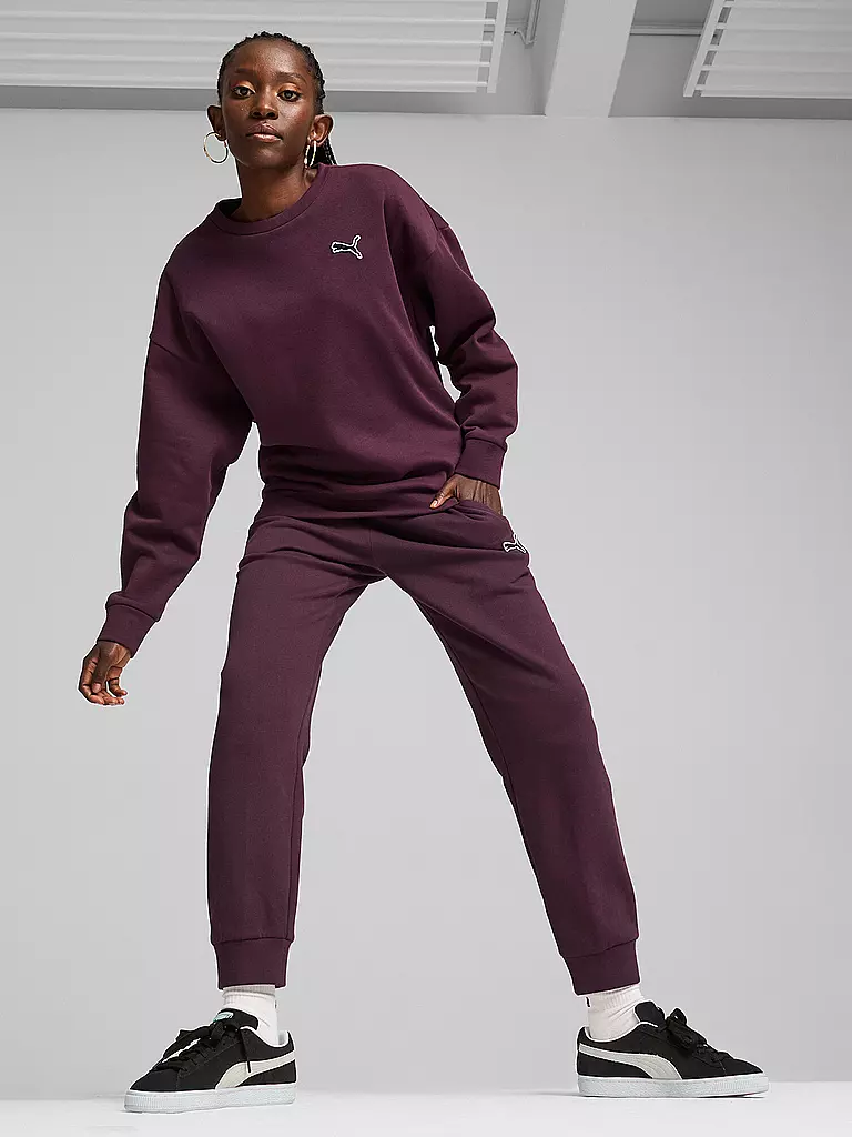 PUMA | Felpa da donna Besser Essentials Crew | Bacca