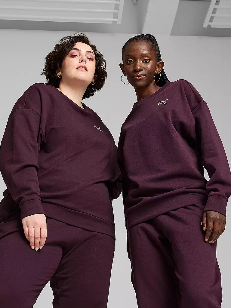 PUMA | Felpa da donna Besser Essentials Crew | Bacca