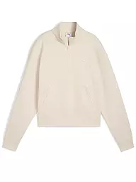 PUMA | Felpa da donna Class Comfort con mezza zip | Crema
