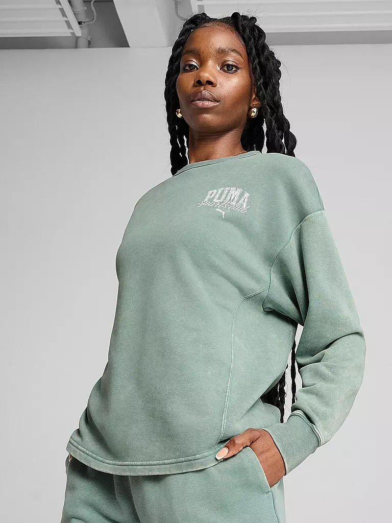 PUMA | Felpa da donna Class Comfort | Verde chiaro