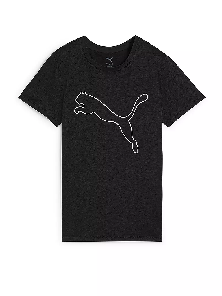 PUMA | Maglietta da allenamento da donna Essential Heather Logo | Nero