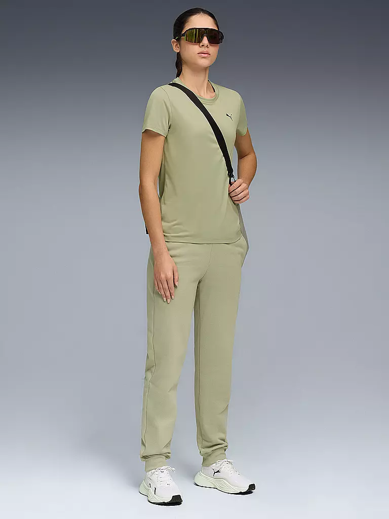 PUMA | Maglietta da fitness da donna Essential Crew | Verde chiaro