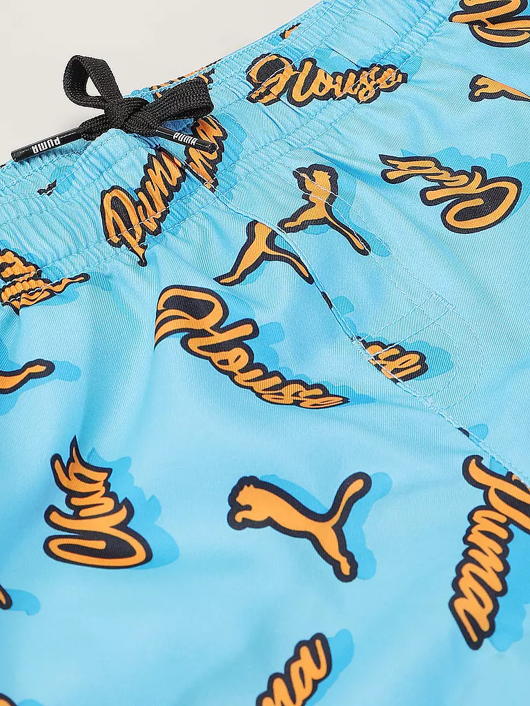 PUMA | Pantaloncini da bagno da ragazzo Club House Mid | Blu chiaro