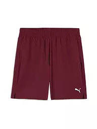 PUMA | Pantaloncini da fitness da uomo Essential Woven 7 pollici | Rosso scuro