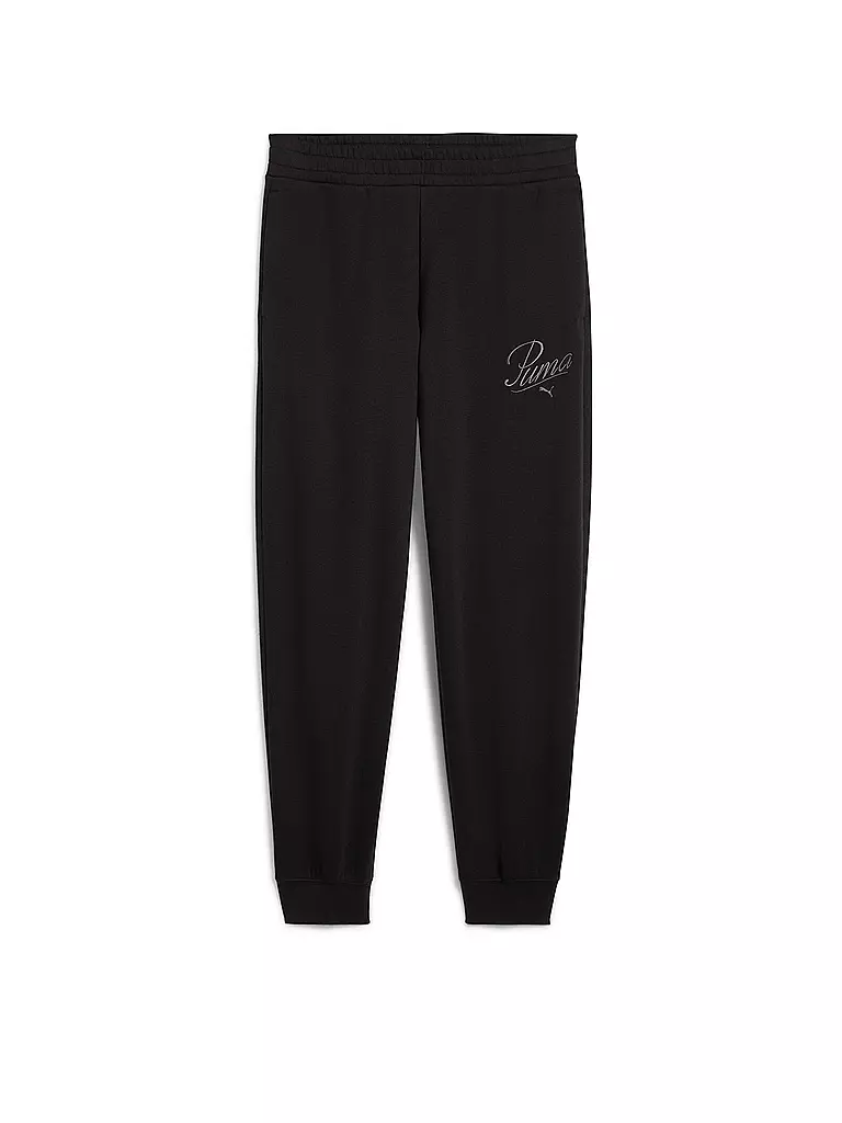 PUMA | Pantaloni da jogging da donna ESS SCRIPT Comfort | Nero