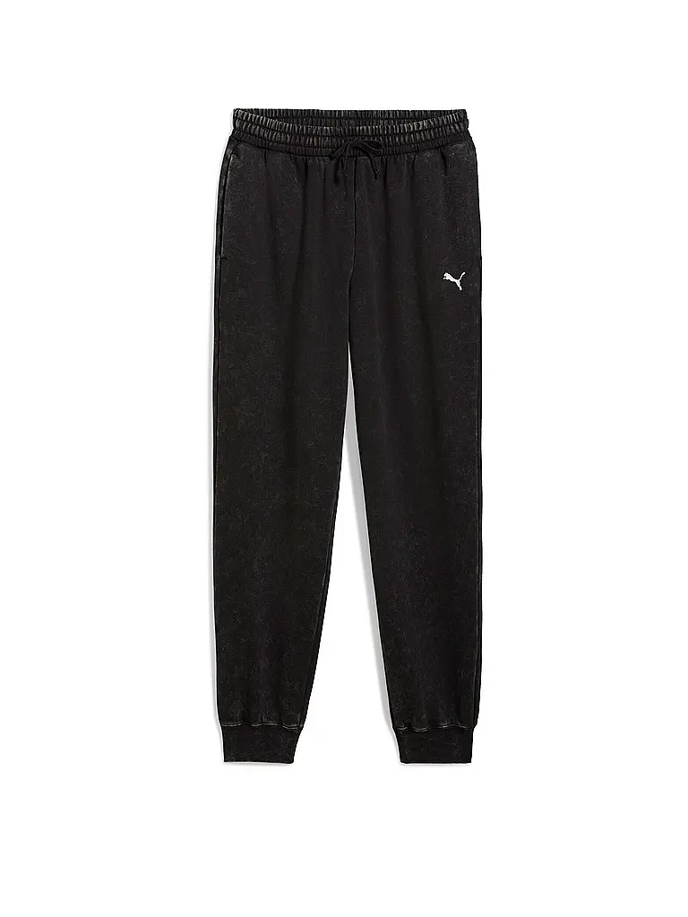 PUMA | Pantaloni da jogging da uomo ESS ELEVATED Relaxed Wash | Nero