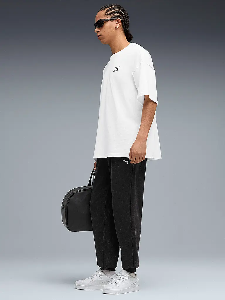 PUMA | Pantaloni da jogging da uomo ESS ELEVATED Relaxed Wash | Nero