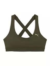 PUMA | Reggiseno sportivo da donna CLOUDSPUN a supporto medio | Oliva