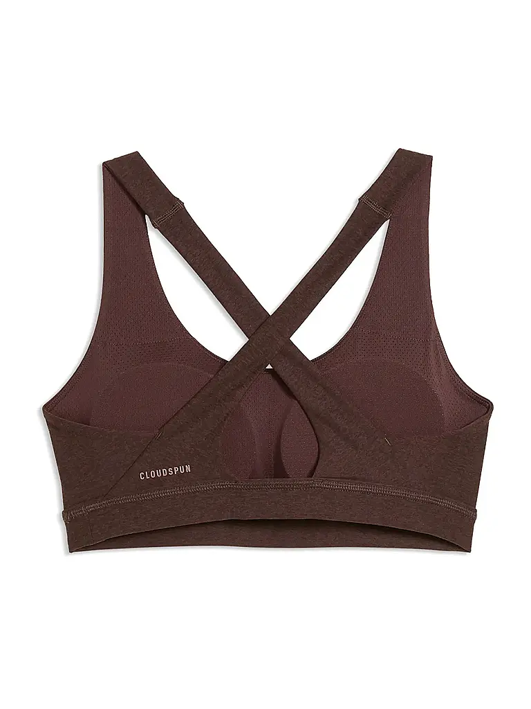 PUMA | Reggiseno sportivo da donna CLOUDSPUN a supporto medio | Marrone