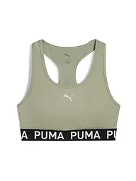 PUMA | Reggiseno sportivo da donna Keeps Elastic Logo con supporto medio | Verde chiaro