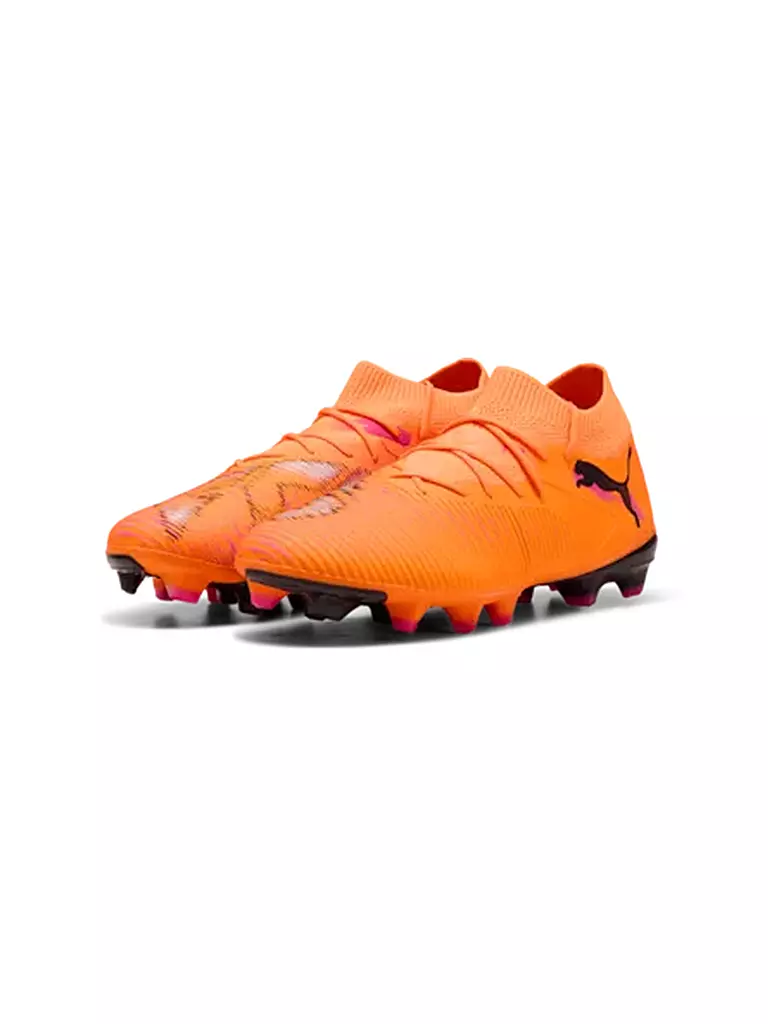 PUMA | Scarpe da calcio da uomo FUTURE 8 MATCH FG/AG con tacchetti | Arancione