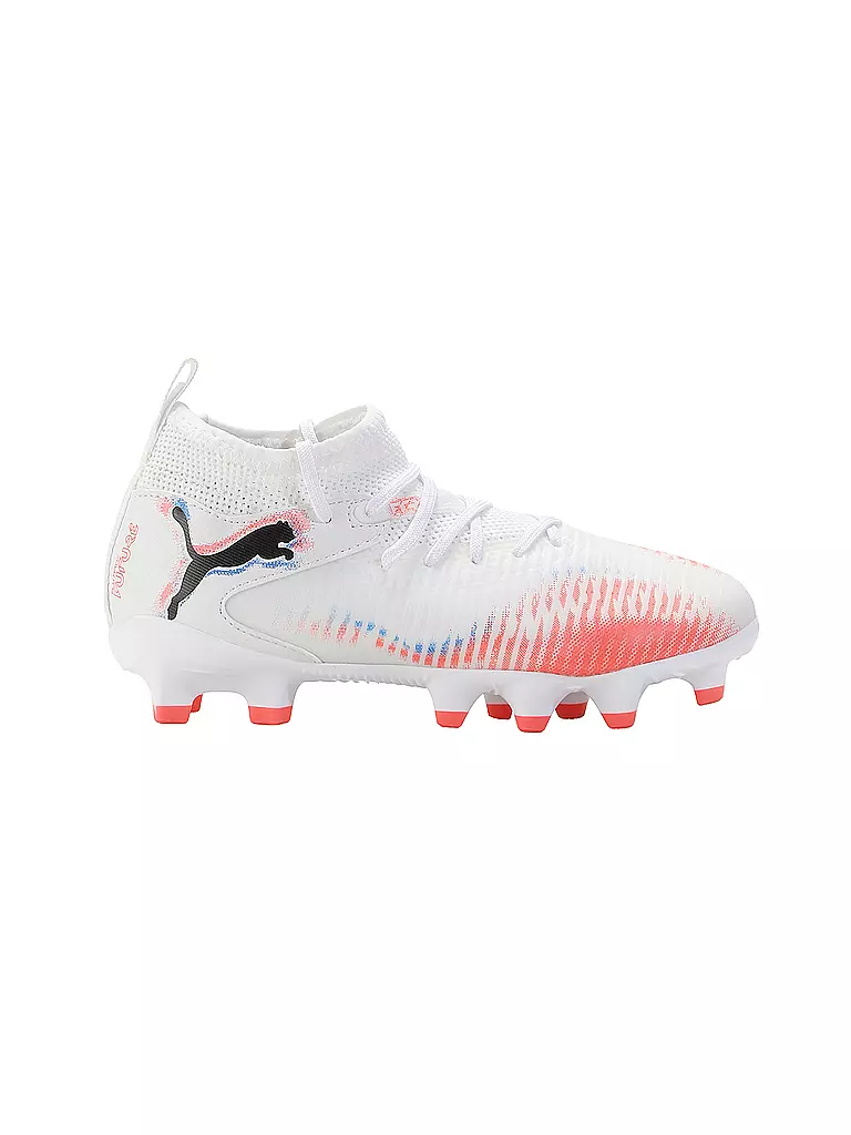 PUMA | Scarpe da calcio per bambini FUTURE 8 MATCH FG/AG Jr con tacchetti | Bianco