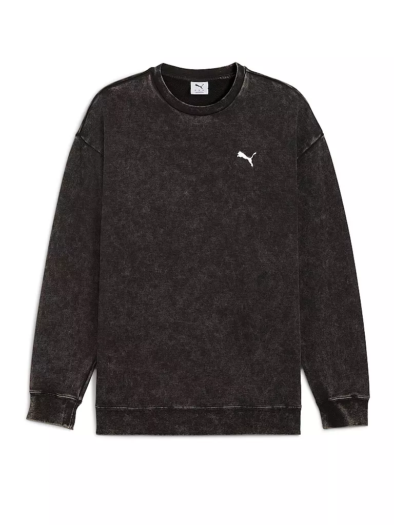 PUMA | Sweater da uomo ESS ELEVATED Relaxed Wash | Nero