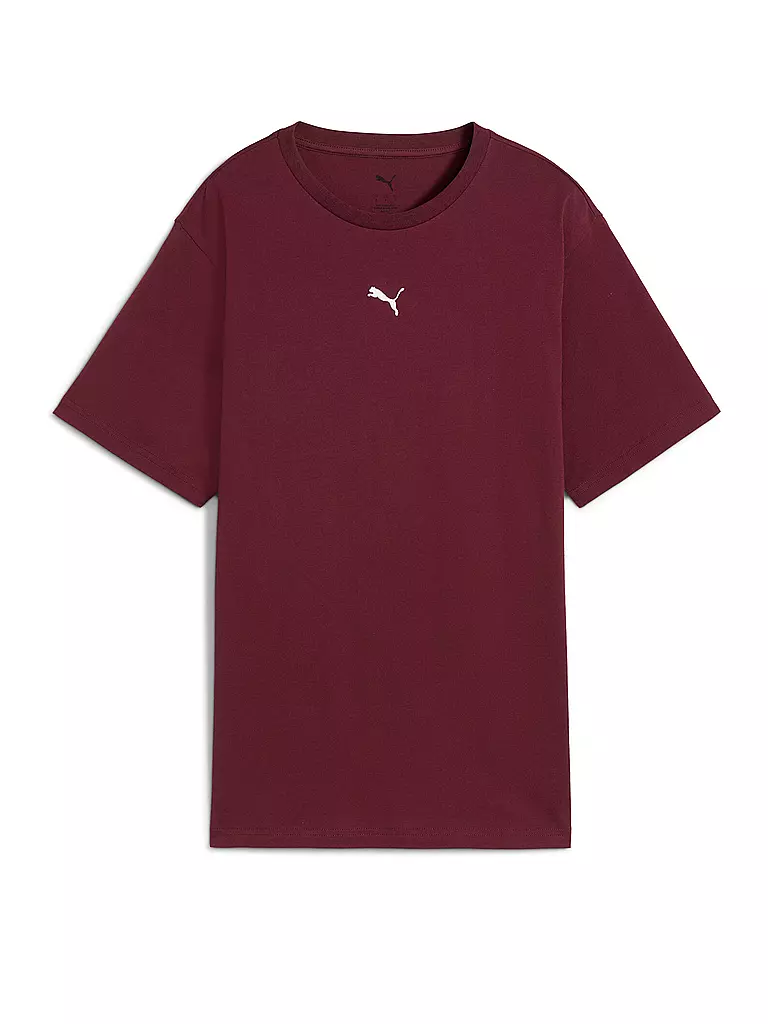 PUMA | T-shirt da donna relaxed | Rosso scuro