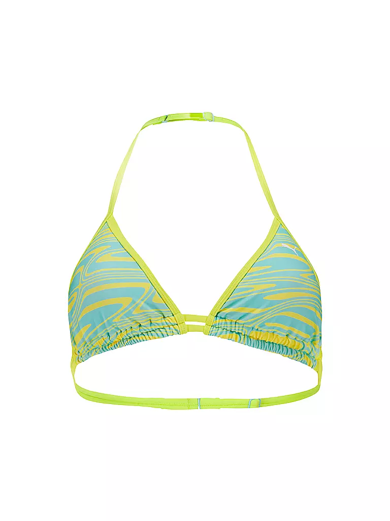 PUMA | Top bikini da donna a triangolo stampato | Giallo