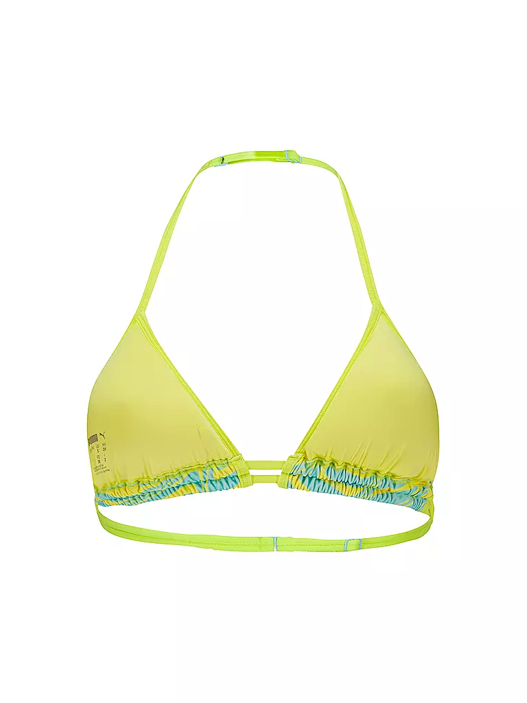 PUMA | Top bikini da donna a triangolo stampato | Giallo