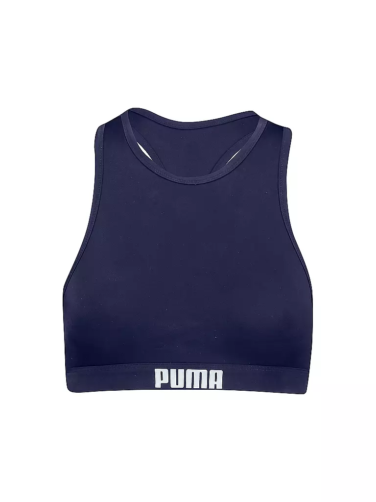 PUMA | Top bikini racerback da donna | Blu scuro