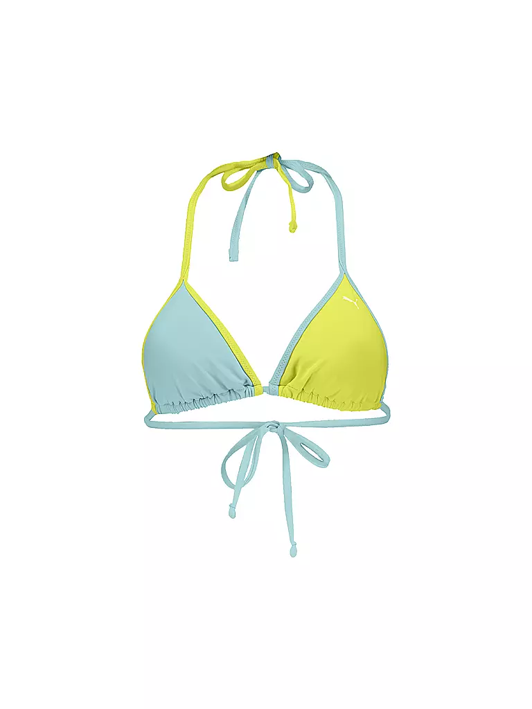 PUMA | Top bikini triangolo da donna | Giallo