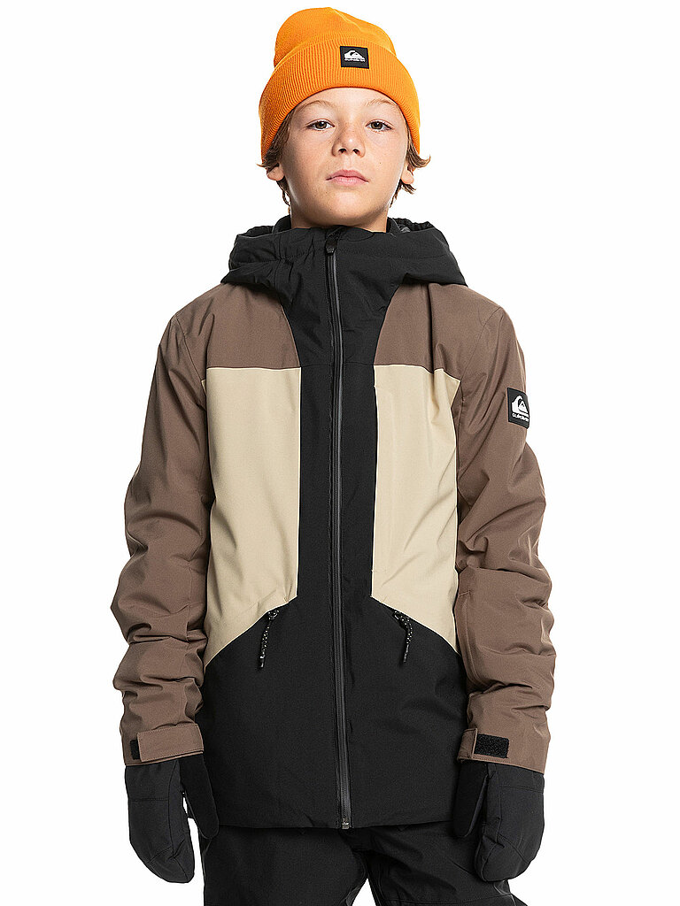Giacca da snowboard Ambition da ragazzo marrone chiaro 140