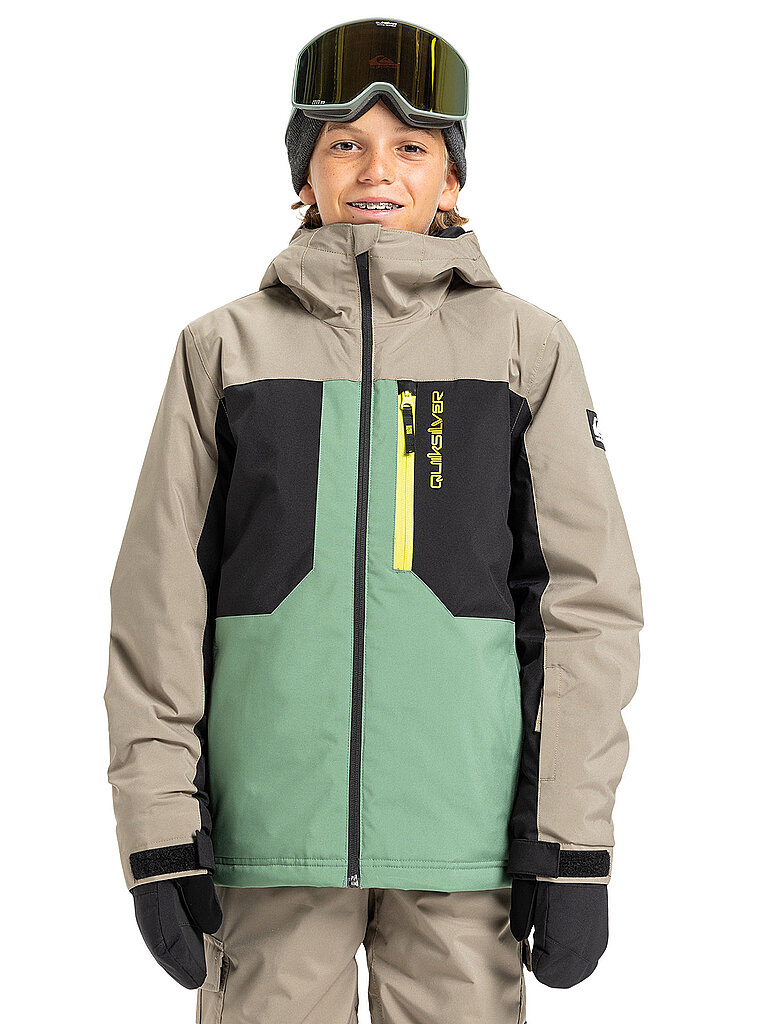 Giacca da snowboard Dawson da ragazzo beige 146-158