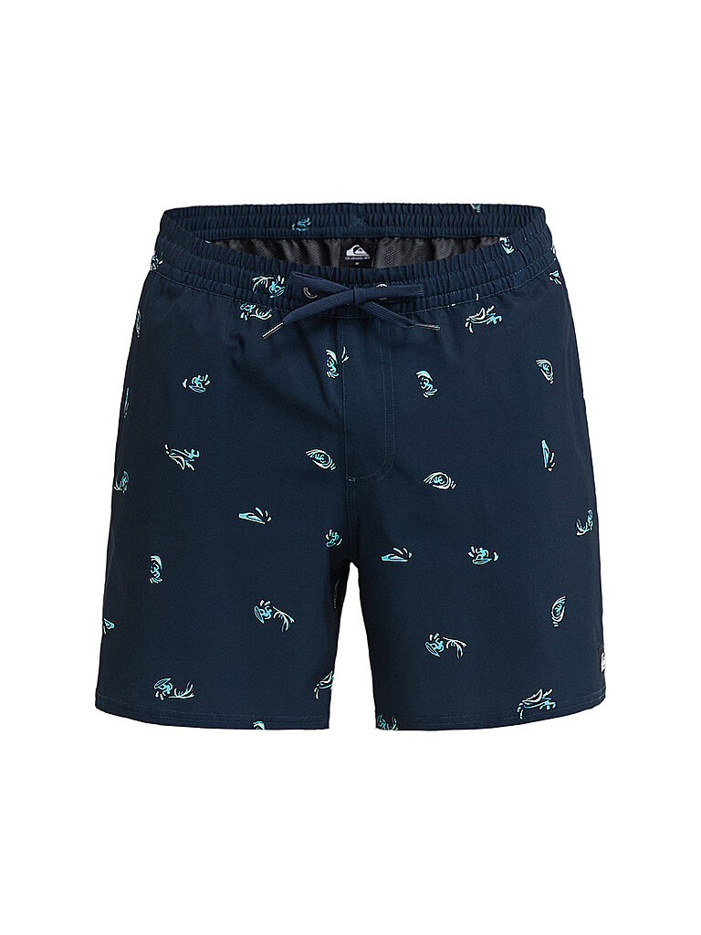 Pantaloncini da bagno elasticizzati stampati Volley da uomo blu S