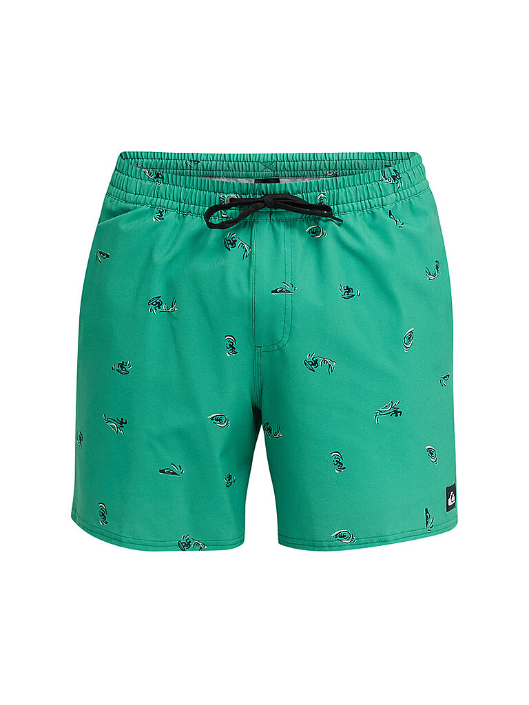 Pantaloncini da bagno elasticizzati stampati Volley 16 da uomo verde L