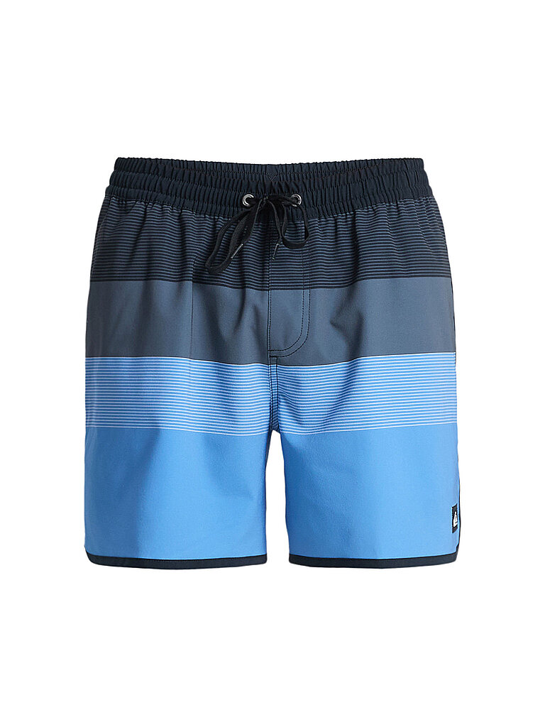 Pantaloncini da bagno elasticizzati smerlati da uomo nero S