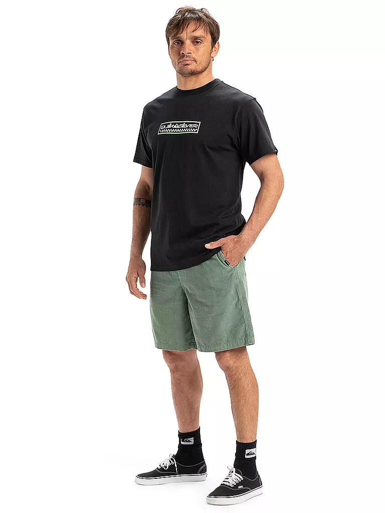 QUIKSILVER | Beachshort da uomo Taxer Cord Bermuda 18" | Verde chiaro