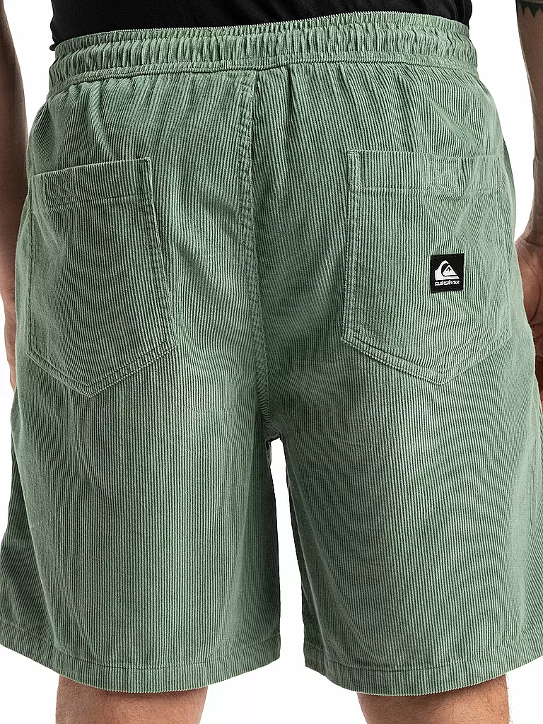 QUIKSILVER | Beachshort da uomo Taxer Cord Bermuda 18" | Verde chiaro