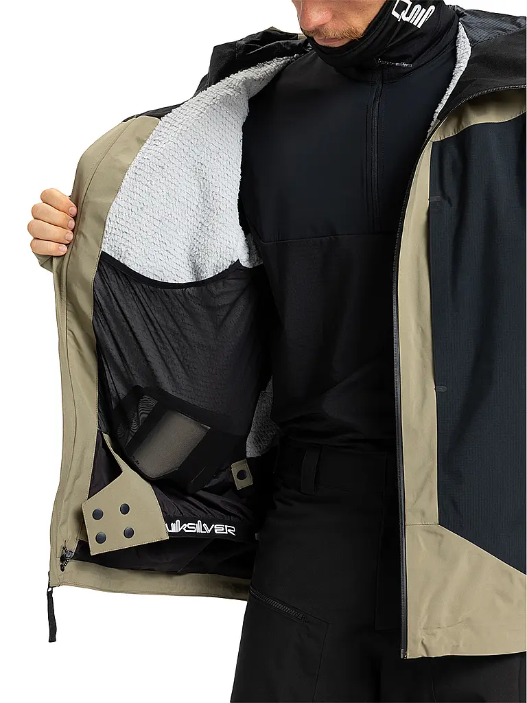 QUIKSILVER | Giacca da snowboard da uomo Ultralight Stretch 20K | Beige